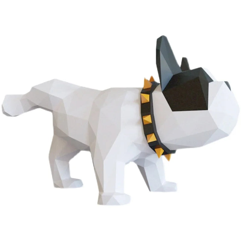 Origami bulldog 3D DIY puzzle