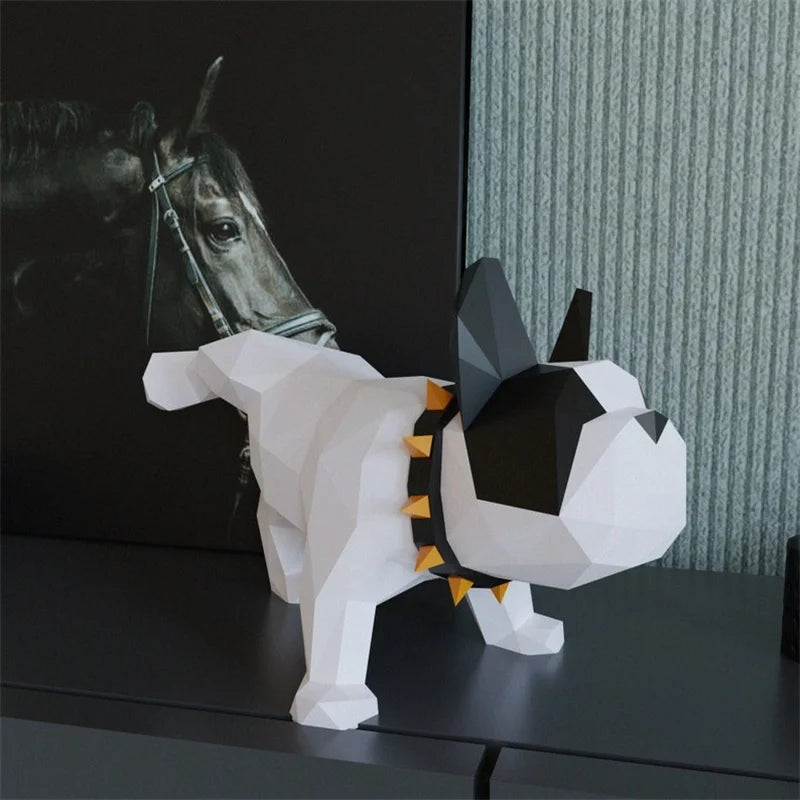 Origami bulldog 3D DIY puzzle