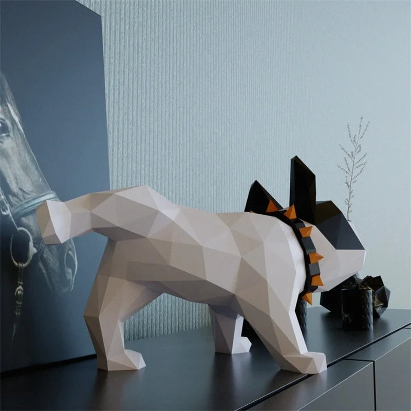 Origami bulldog 3D DIY puzzle