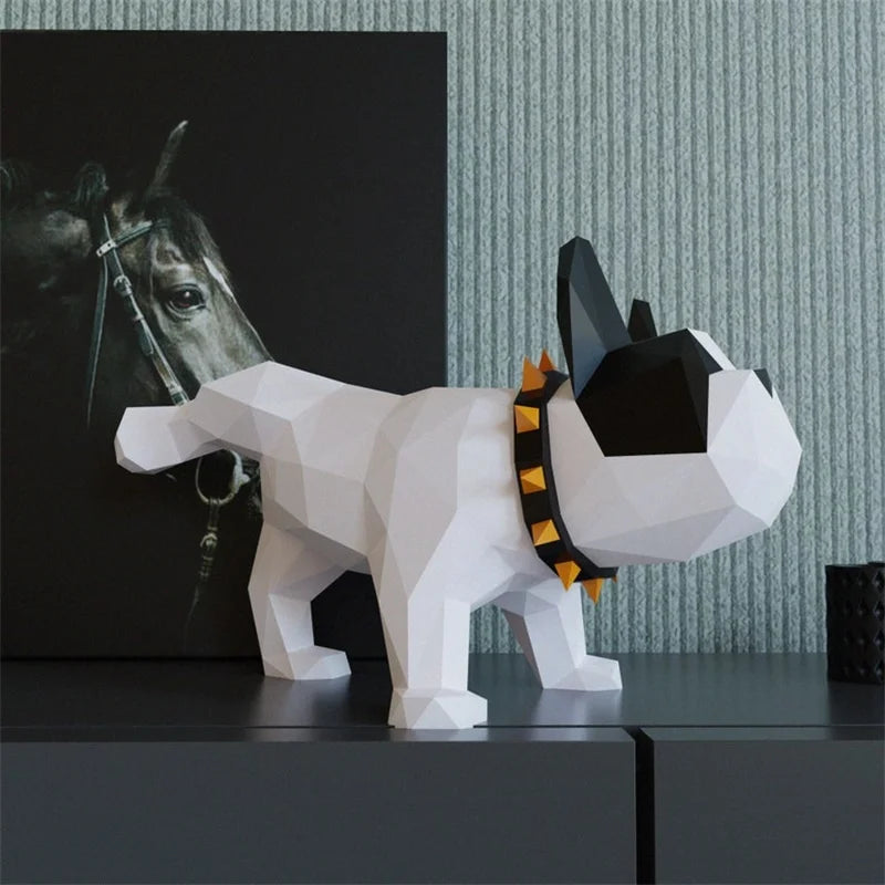 Origami bulldog 3D DIY puzzle