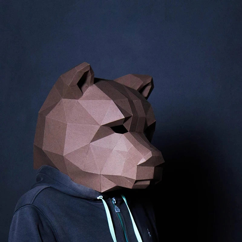 3D Origami animal masks