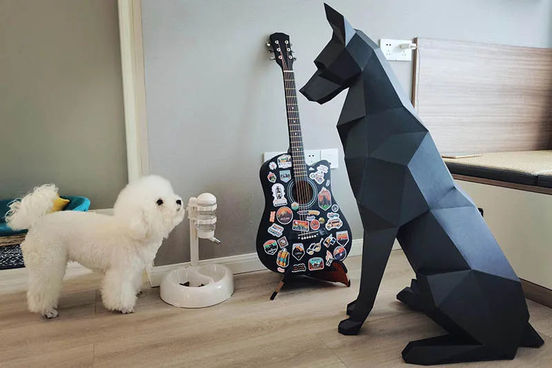 Origami dog 3D