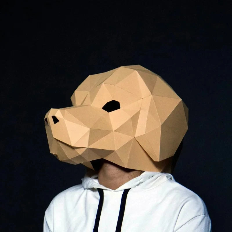 3D Origami animal masks