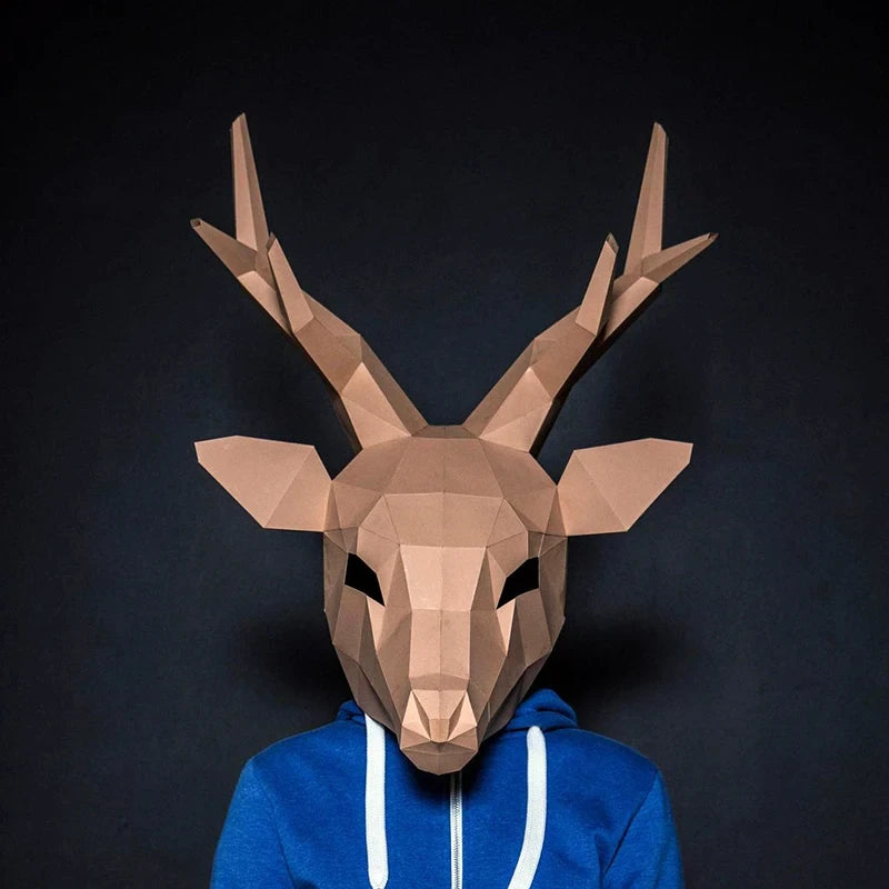 3D Origami animal masks
