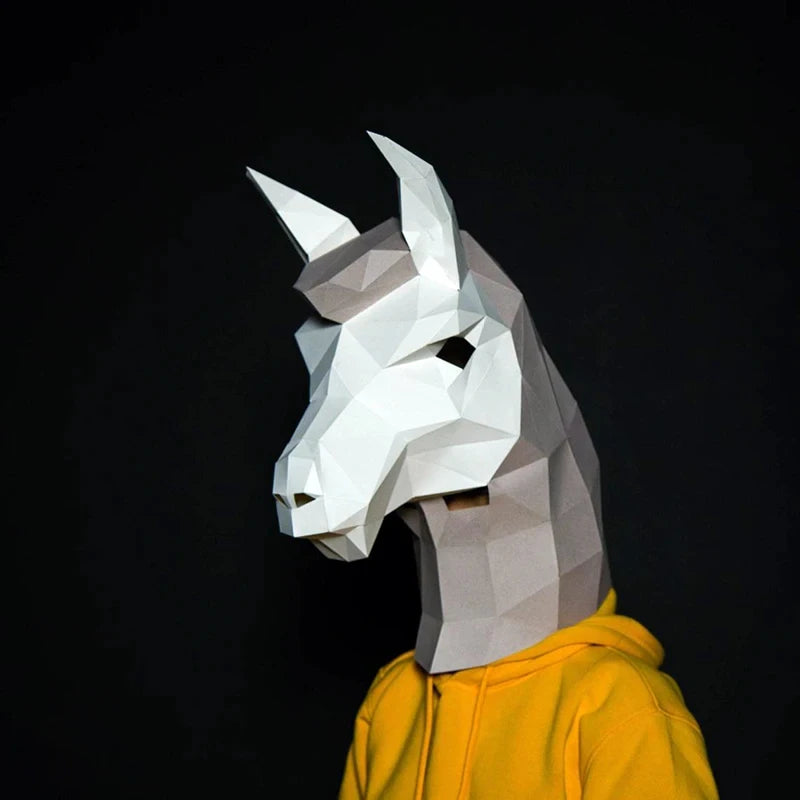 3D Origami animal masks