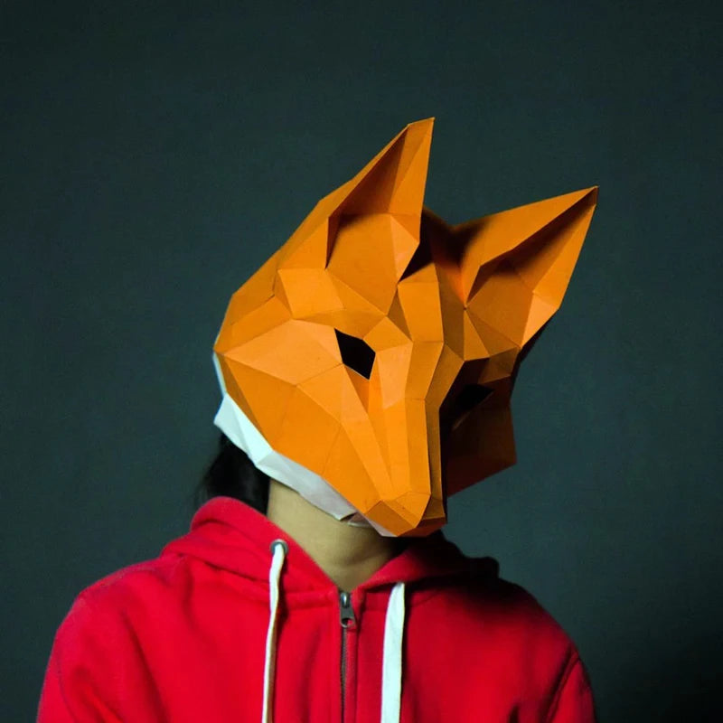 3D Origami animal masks