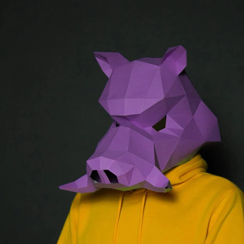 3D Origami animal masks