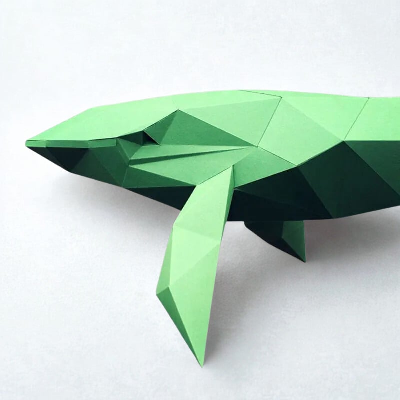 Origami whale 3D DIY Puzzle