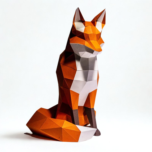 Origami Fox 3D DIY puzzle