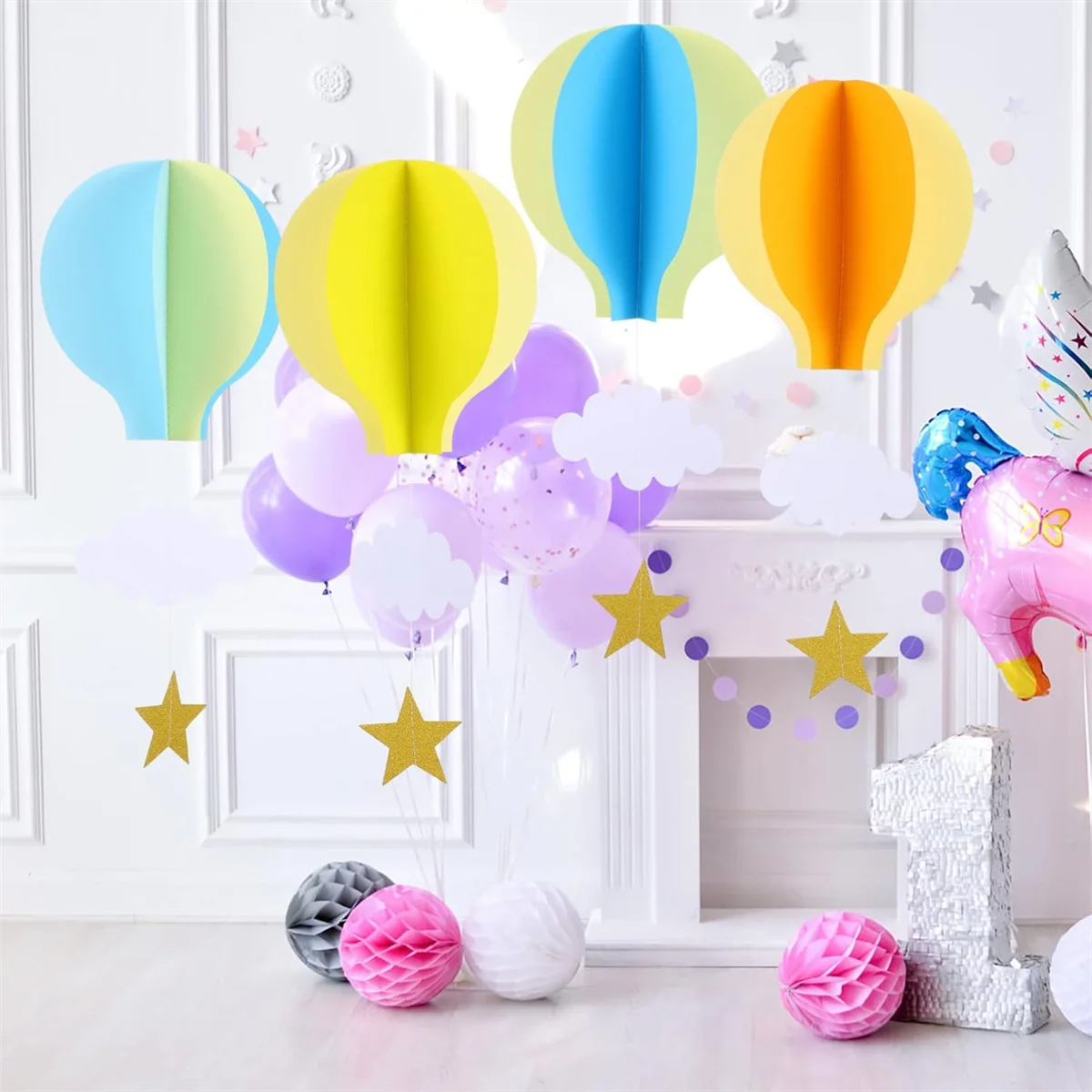 Guirlande Montgolfière fête