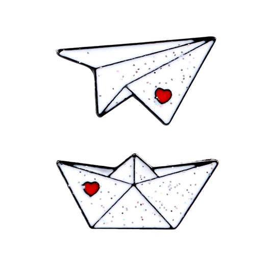 Pin's Bateau & Avion Origami