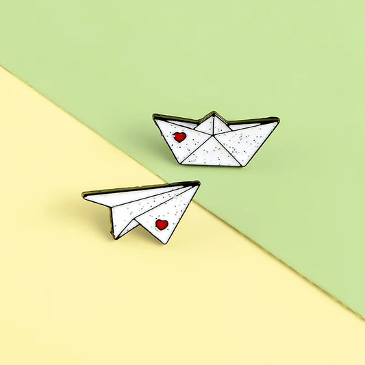 Pin's Bateau & Avion Origami