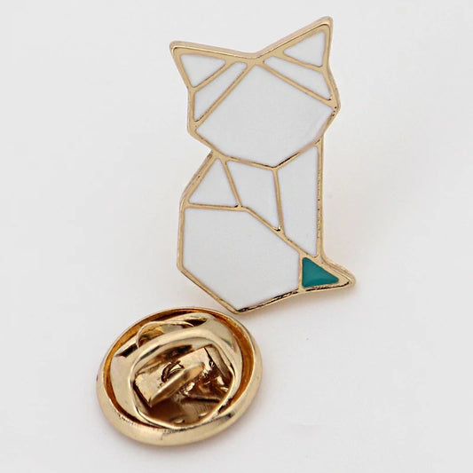 Pin's chat blanc