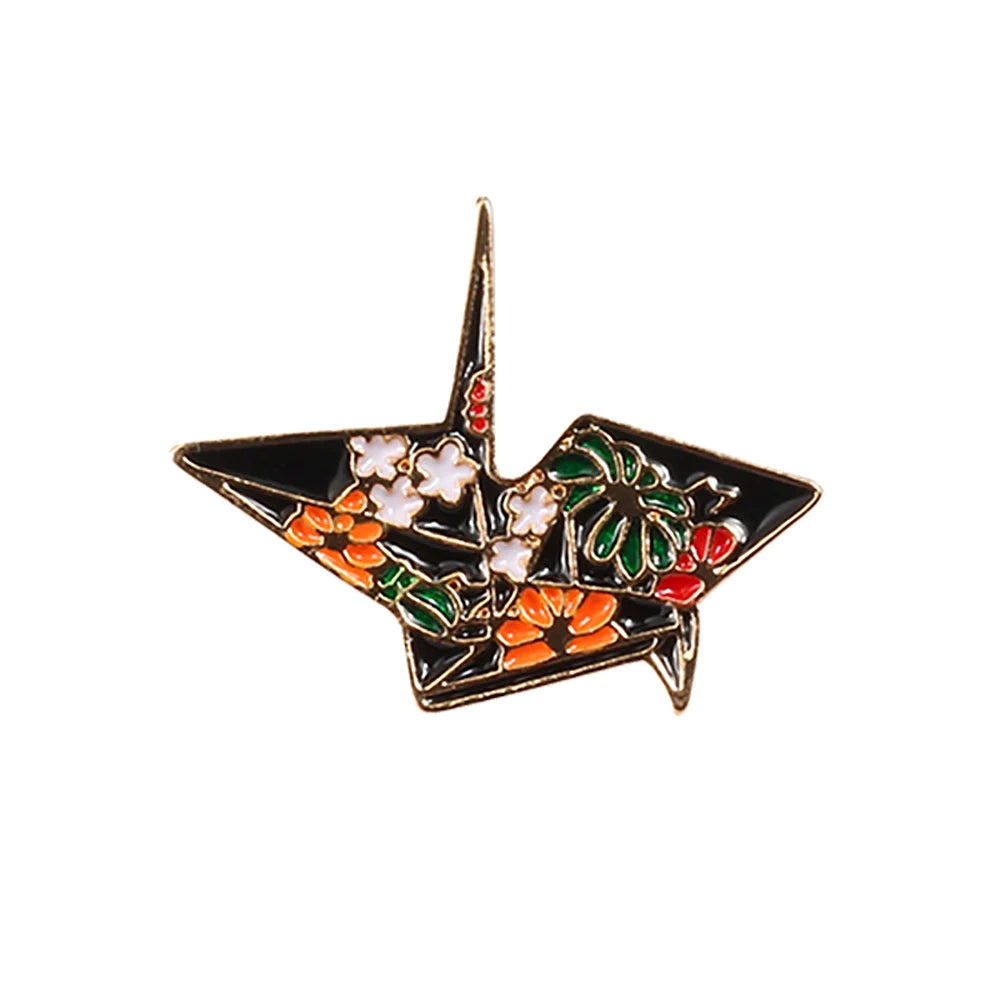 Original origami crane pin