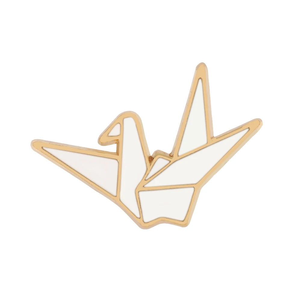 Original origami crane pin