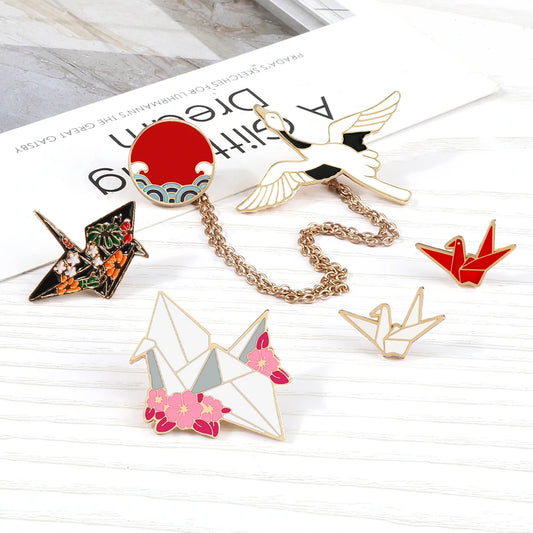 Originale grue origami Pin's