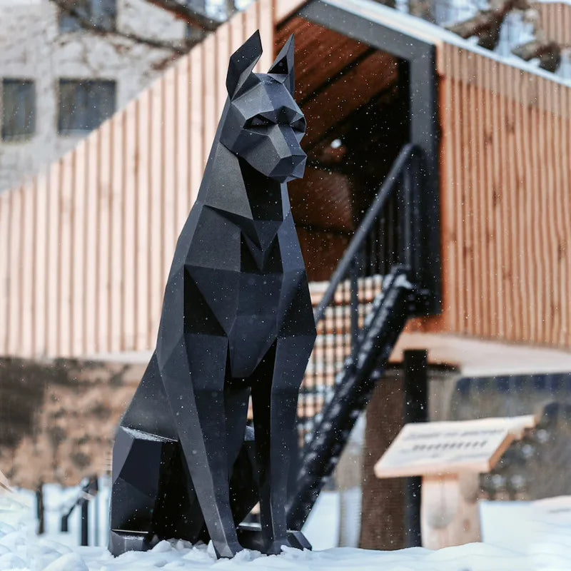 Origami dog 3D